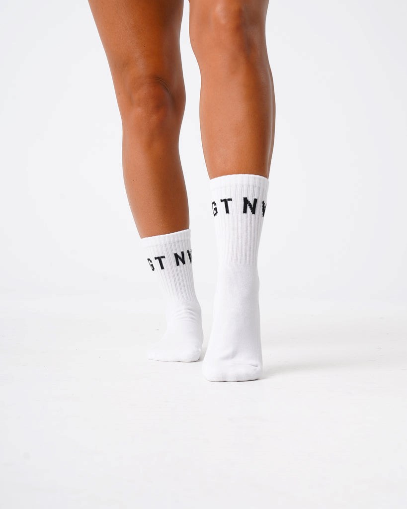 NVGTN Crew Socks Blanche  Chaussettes Homme | KWS-5239208