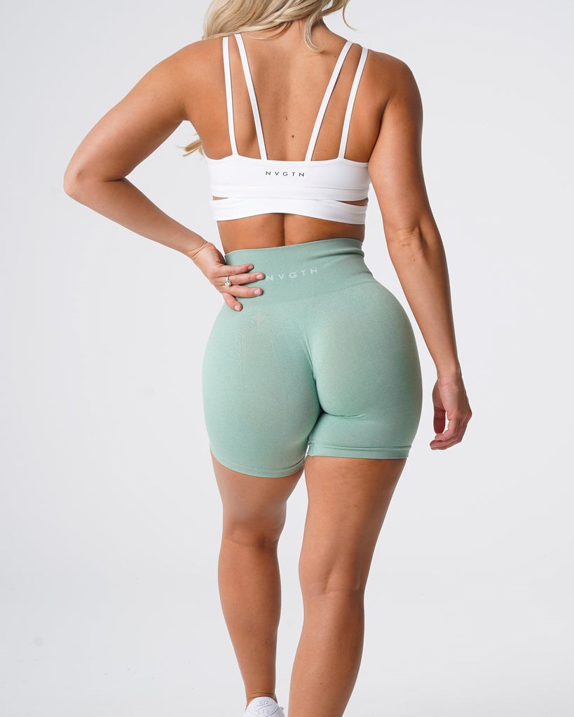 NVGTN Pro Seamless Shorts Vert  Shorts Femme | HDD-7255220