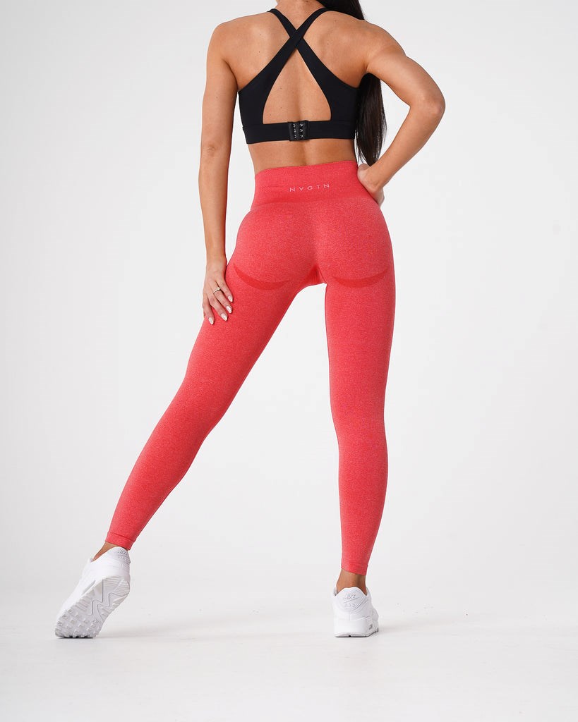 NVGTN Contour Seamless Leggings Candy Apple  Leggings Femme | UQG-7481900