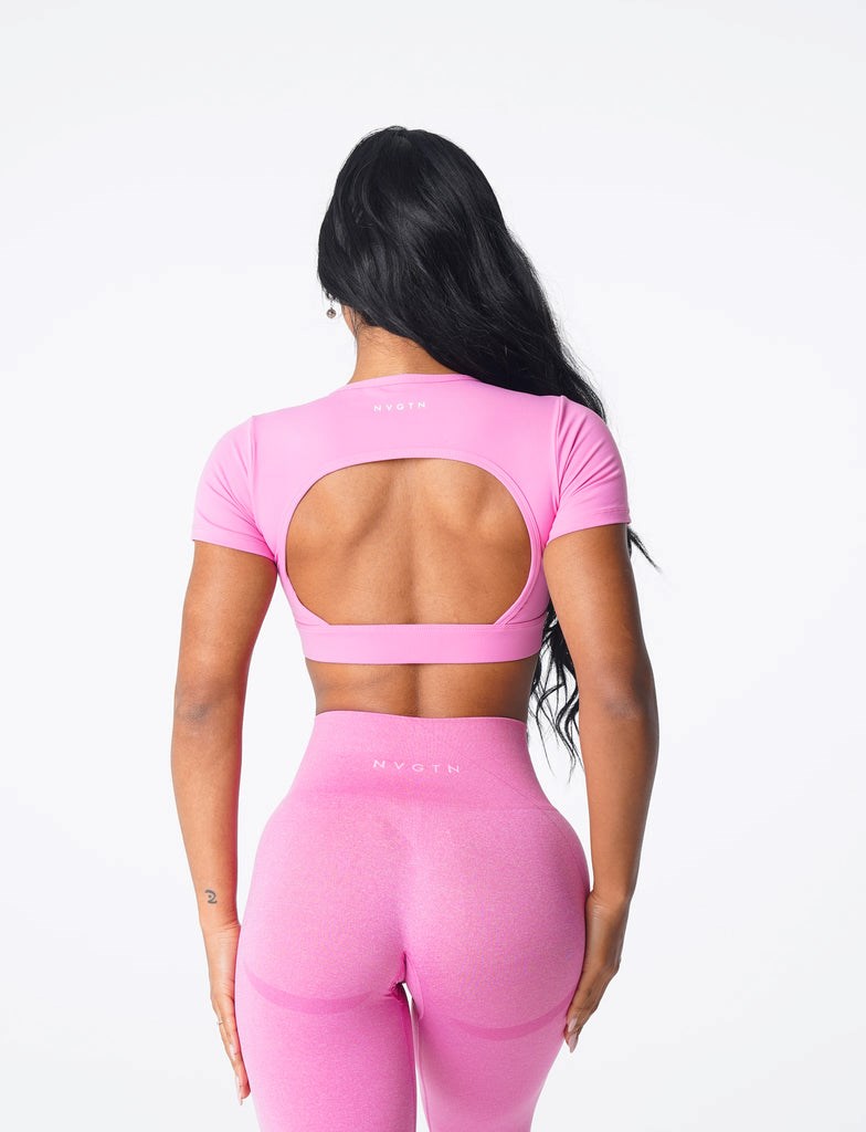 NVGTN Open Back Tee Rose  Hauts Femme | UTP-3277292