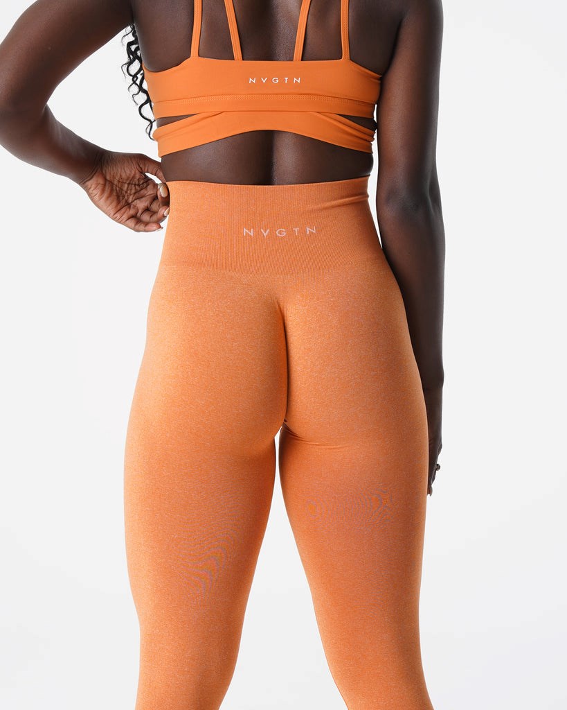 NVGTN NV Seamless Leggings Orange  Leggings Femme | IBX-8446225