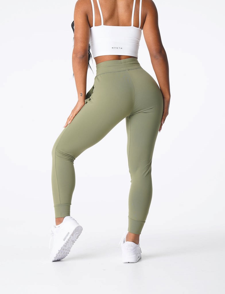 NVGTN Joggers Vert Olive  Joggers Femme | SVM-2218647