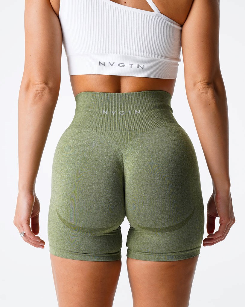 NVGTN Contour Seamless Shorts Meadow  Shorts Femme | ENF-9829663