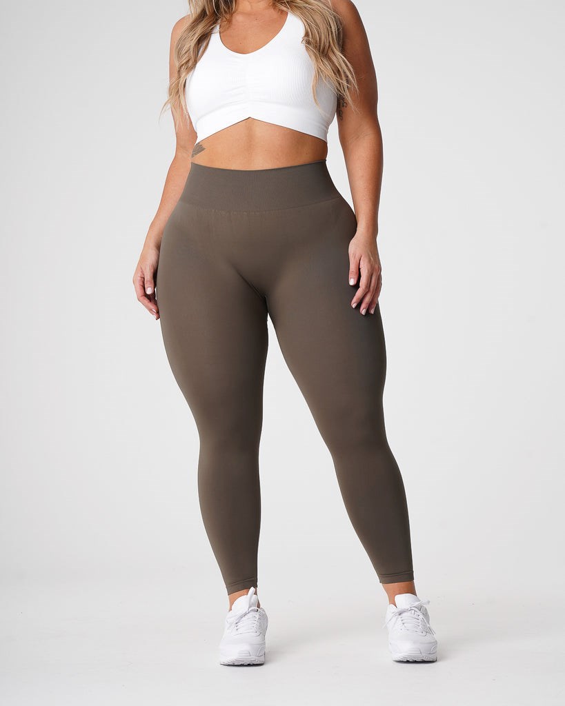 NVGTN Solid Seamless Leggings Vert Olive  Leggings Femme | YRE-0664391