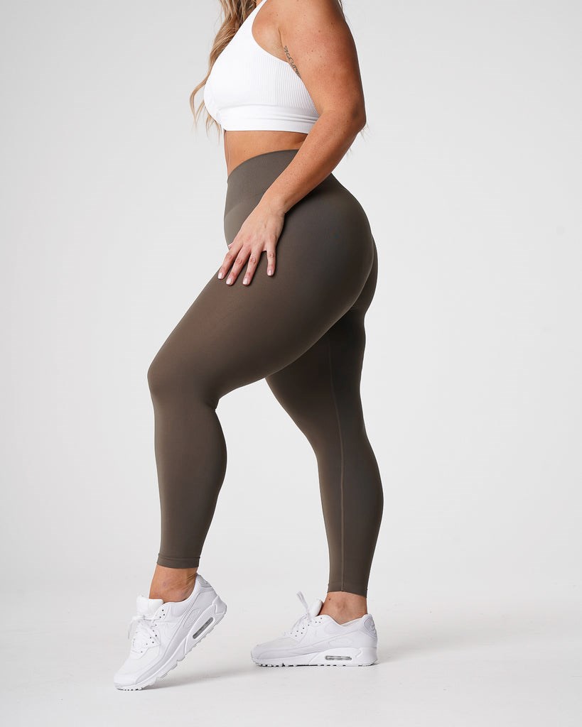 NVGTN Solid Seamless Leggings Vert Olive  Leggings Femme | YRE-0664391