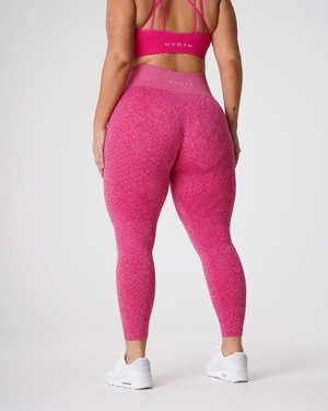 NVGTN Snakeskin Seamless Leggings Fushia  Leggings Femme | EIL-9069549