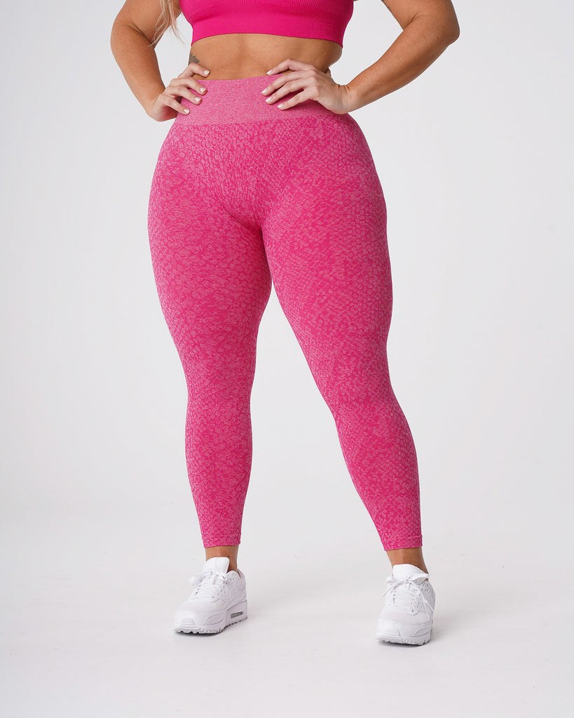 NVGTN Snakeskin Seamless Leggings Fushia  Leggings Femme | EIL-9069549