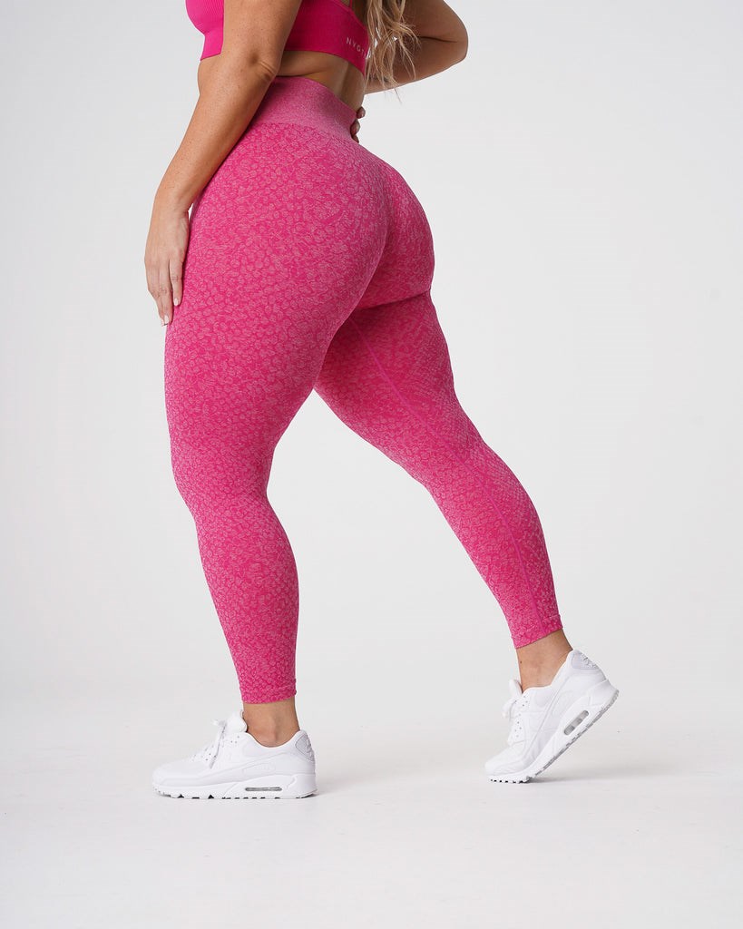 NVGTN Snakeskin Seamless Leggings Fushia  Leggings Femme | EIL-9069549