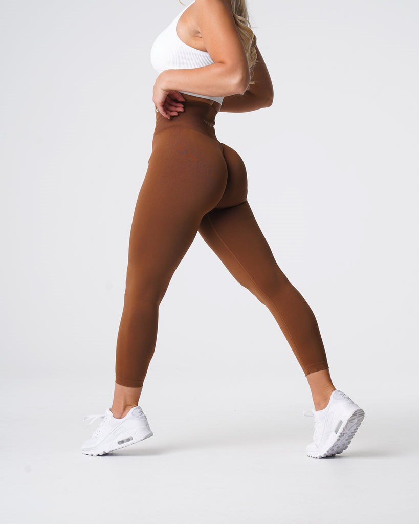 NVGTN Solid Seamless Leggings Caramel  Leggings Femme | XEW-4995948