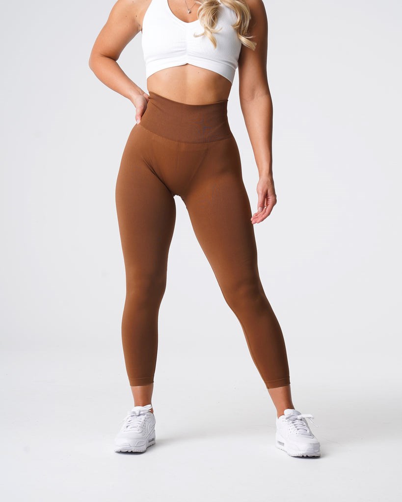 NVGTN Solid Seamless Leggings Caramel  Leggings Femme | XEW-4995948